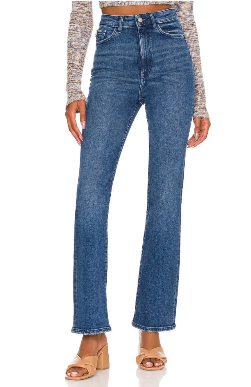 Lovers & Friends Greyson Ultra High Rise Slim Boot Size 26 in Fleetwood